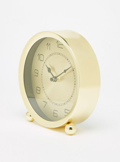 Metallic Round Table Clock - 15x4x16 cms-Clocks-image-1