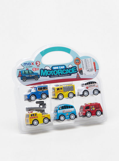 Motorcade 6-Piece Mini Toy Vehicle Set-Cars & Vehicles-image-0