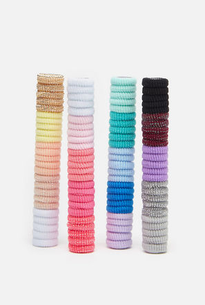 Assorted 100-Piece Elasticated Hair Tie Set