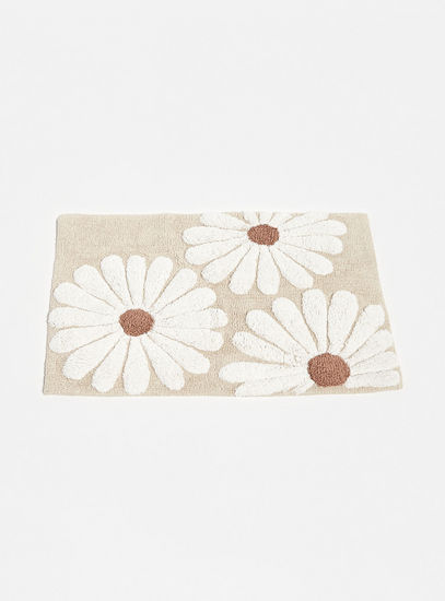 Floral Tufted Bathmat - 50x80 cms