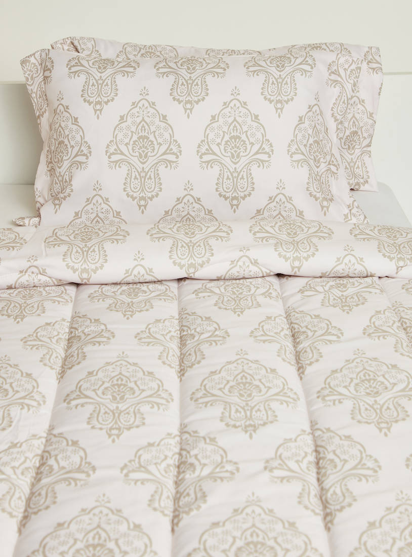 Printed 2-Piece Comforter Set - 220x230 cms-Comforters & Quilts-image-0