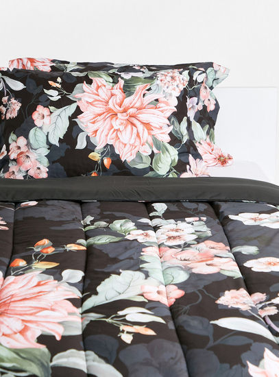 Floral Print 2-Piece Single Comforter Set - 230x220 cms-Comforters & Quilts-image-0