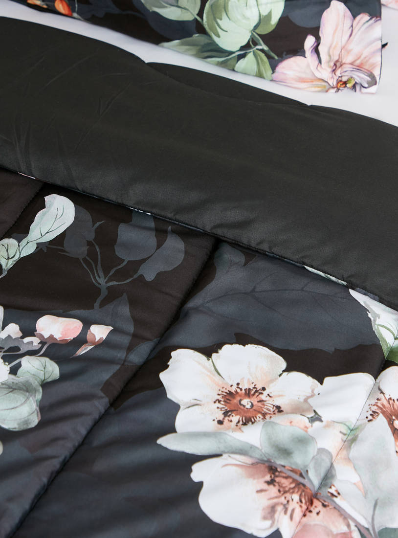 Floral Print 2-Piece Single Comforter Set - 230x220 cms-Comforters & Quilts-image-1