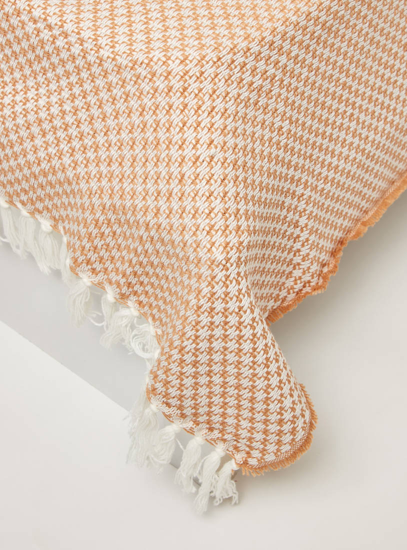 Textured Throw with Tassel Detail - 120x150 cms-Throws & Blankets-image-1