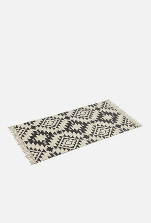 Printed Rug with Fringe Detail - 70x140 cms-mxhome-homefurnishings-floorcoverings-rugs-1
