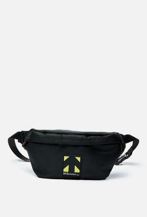 Printed Waist Bag with Adjustable Strap and Zip Closure-mxmen-bagsandwallets-bags-2