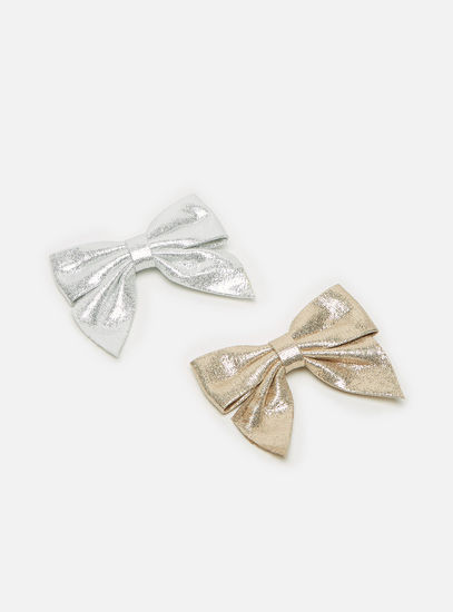 Shop Set of 2 - Bow Hair Clip Online | Max Qatar Shop Set of 2 - Bow Hair Clip Online | Max Qatar
