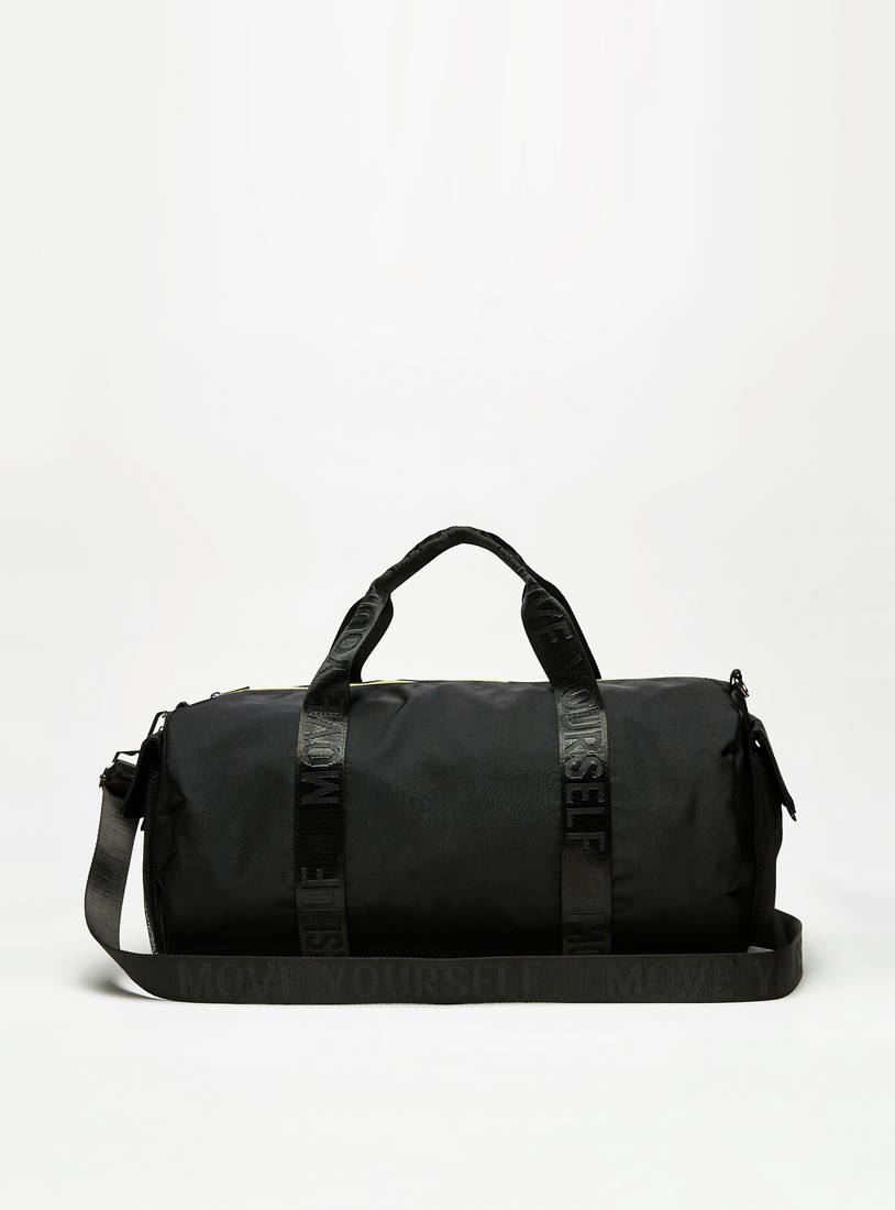 Solid Duffle Bag with Double Handles-Bags-image-0