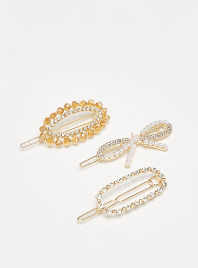 Set of 3 - Embellished Hair Pin