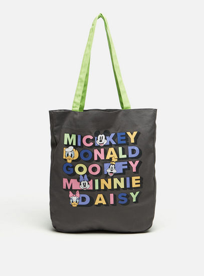 Mickey Mouse and Friends Print Bag with Double Handles-Bags-image-0