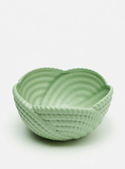 Textured Round Bowl with Scalloped Rim-Bowls-image-1