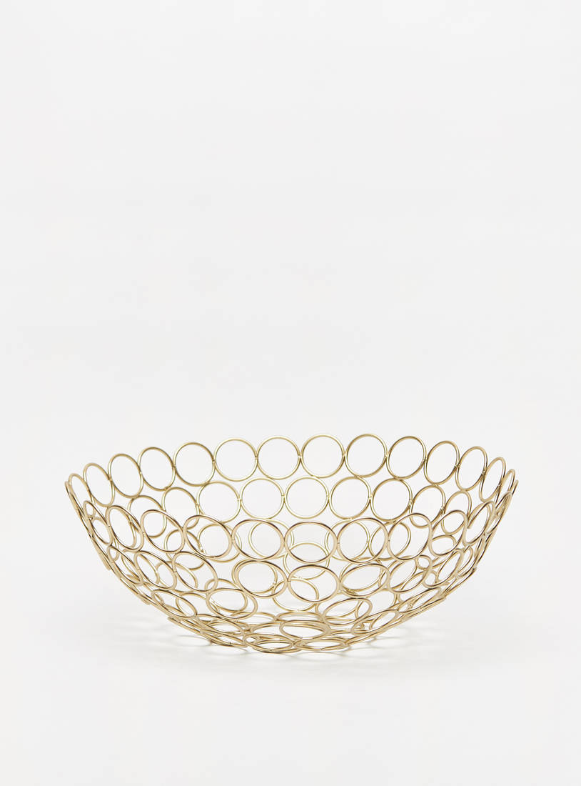 Metallic Decorative Basket-Storage & Décor Boxes-image-0