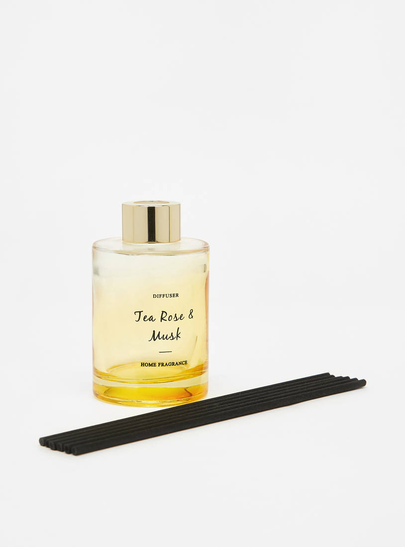 Tea Rose and Musk Reed Diffuser - 100 ml-Fragrance Oils-image-0