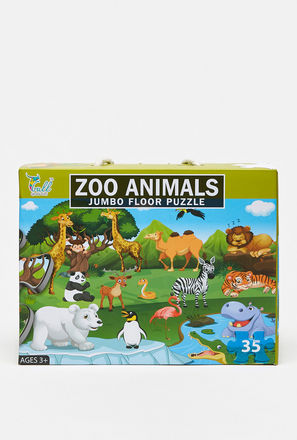 Zoo Animals 35-Piece Jumbo Floor Puzzle