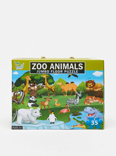 Zoo Animals 35-Piece Jumbo Floor Puzzle