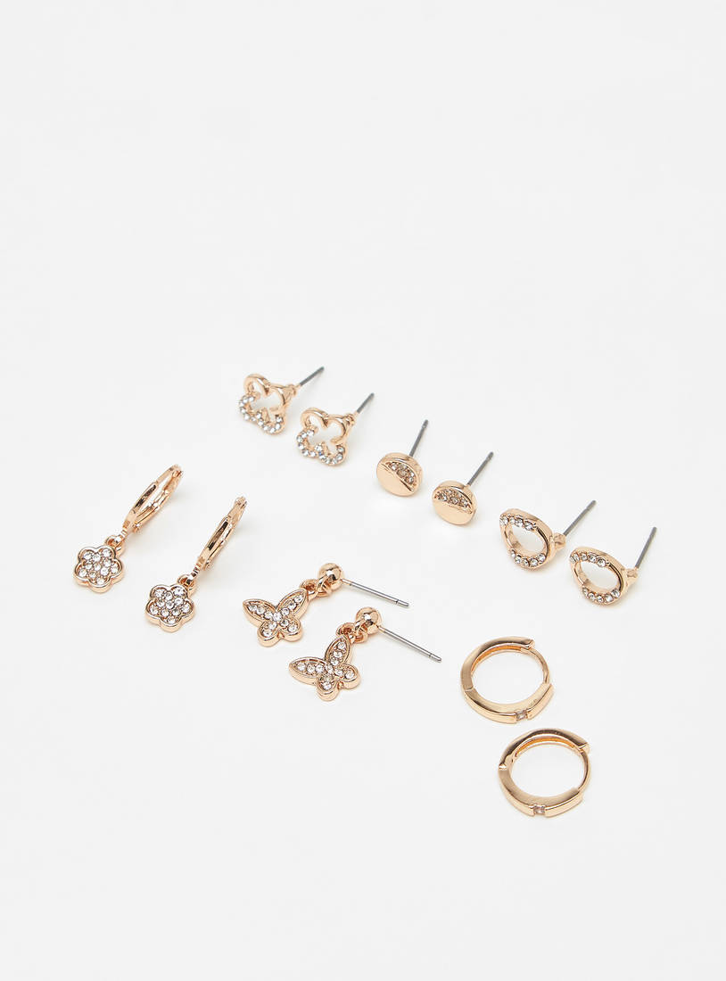 Set of 6 - Embellished Earring-Earrings-image-0