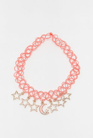 Charm Accented Choker Necklace