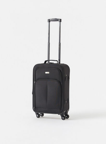 Solid Softcase Trolley Bag with Retractable Handle - 37x22x50 cms-Luggage-image-1