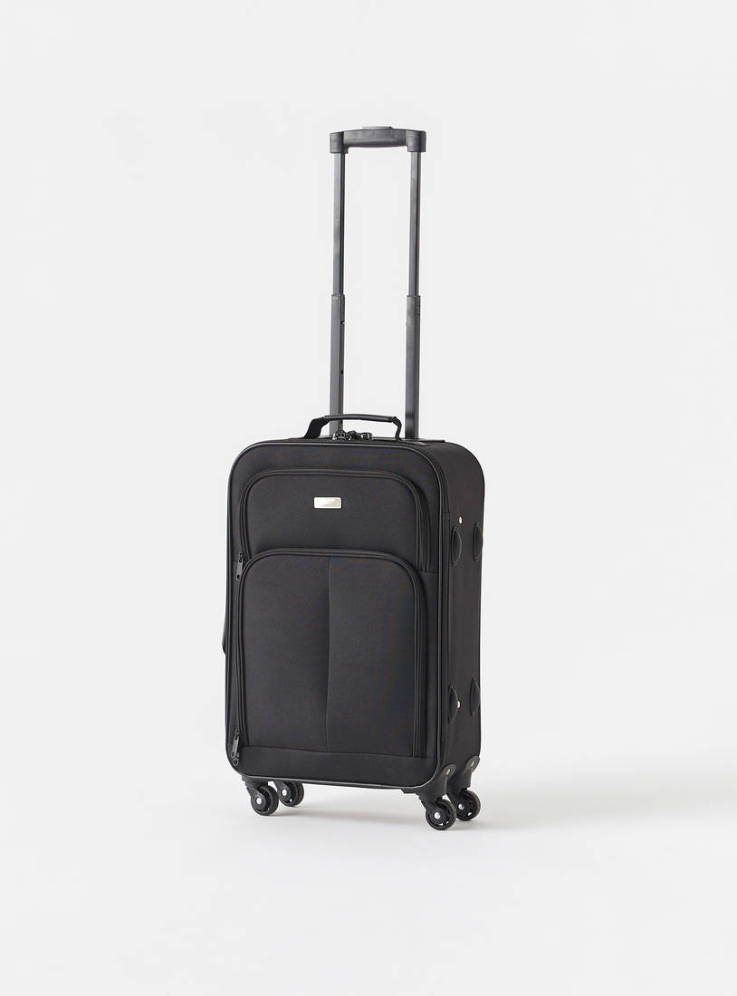 Solid Softcase Trolley Bag with Retractable Handle - 37x22x50 cms-Luggage-image-1