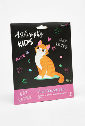 Cat Artheraphy Kids Craft Scratch Set