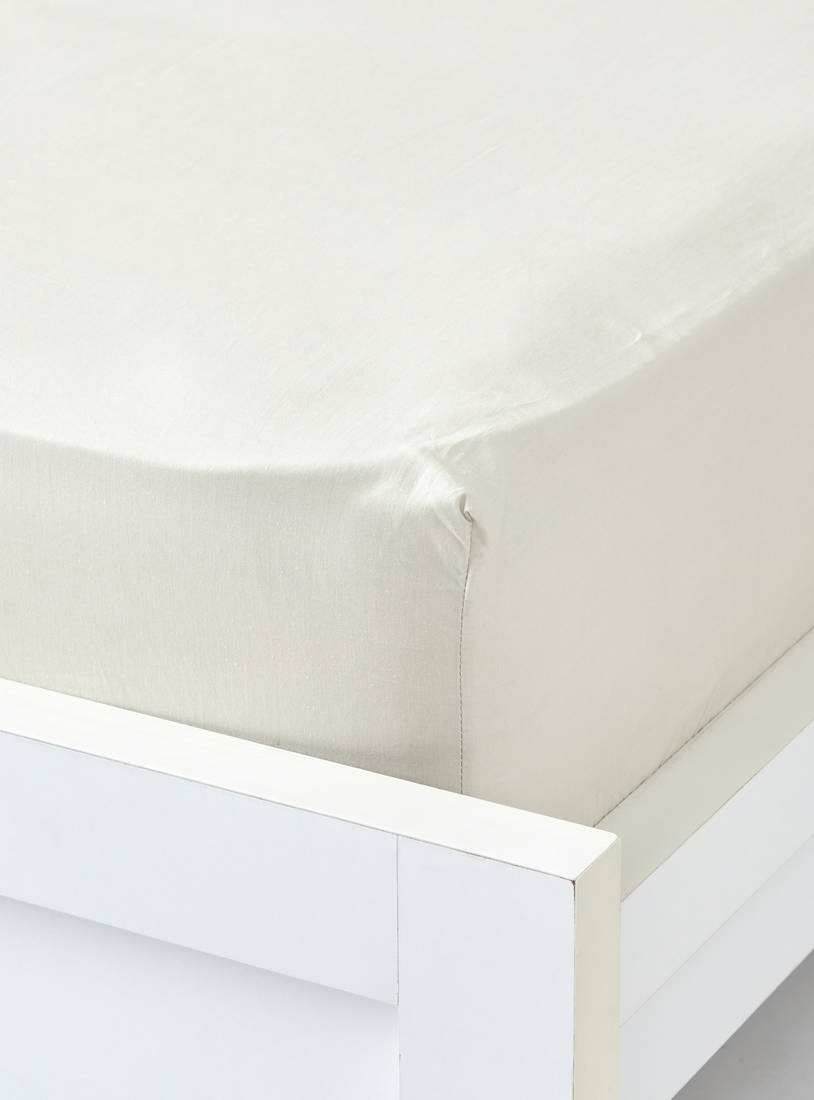 Solid Single Fitted Sheet - 200x90 cms-Fitted Sheets-image-1