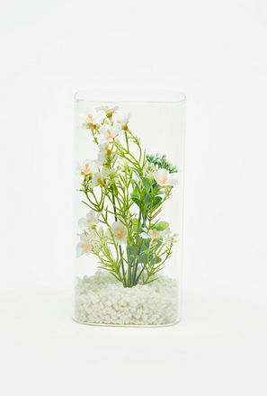 Decorative Plant in Transparent Cylindrical Planter-mxhome-decorandgifting-pottedplants-3