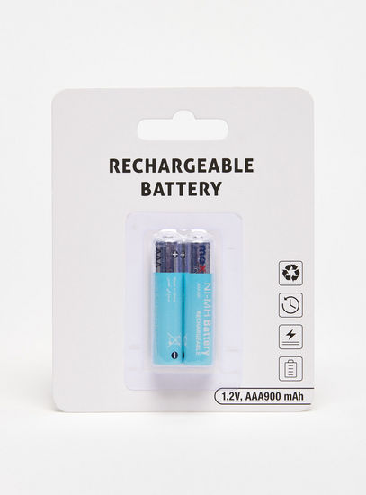 Pack of 2 - Rechargeable 1.2V AAA900 mAh Battery