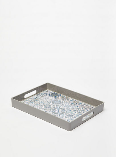 Printed Serving Tray with Cutout Handle