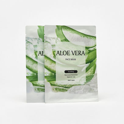 Pack of 2 - Aloe Vera Face Mask-Face-image-0