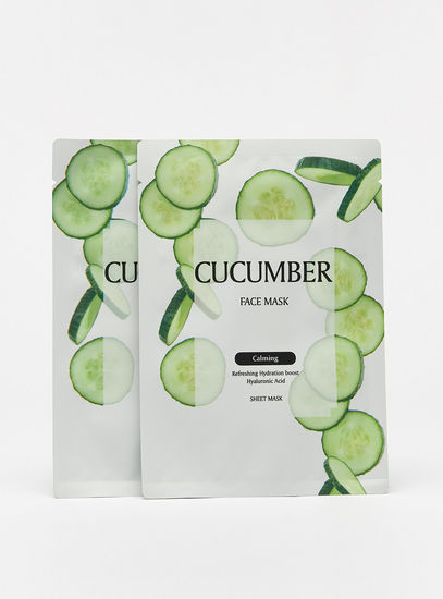 Pack of 2 - Cucumber Face Mask-Mask-image-0