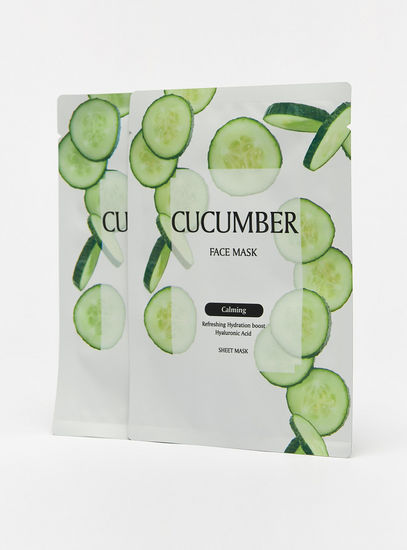 Pack of 2 - Cucumber Face Mask-Mask-image-1