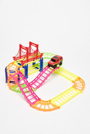 Battery Operated Urban Rail Track Playset