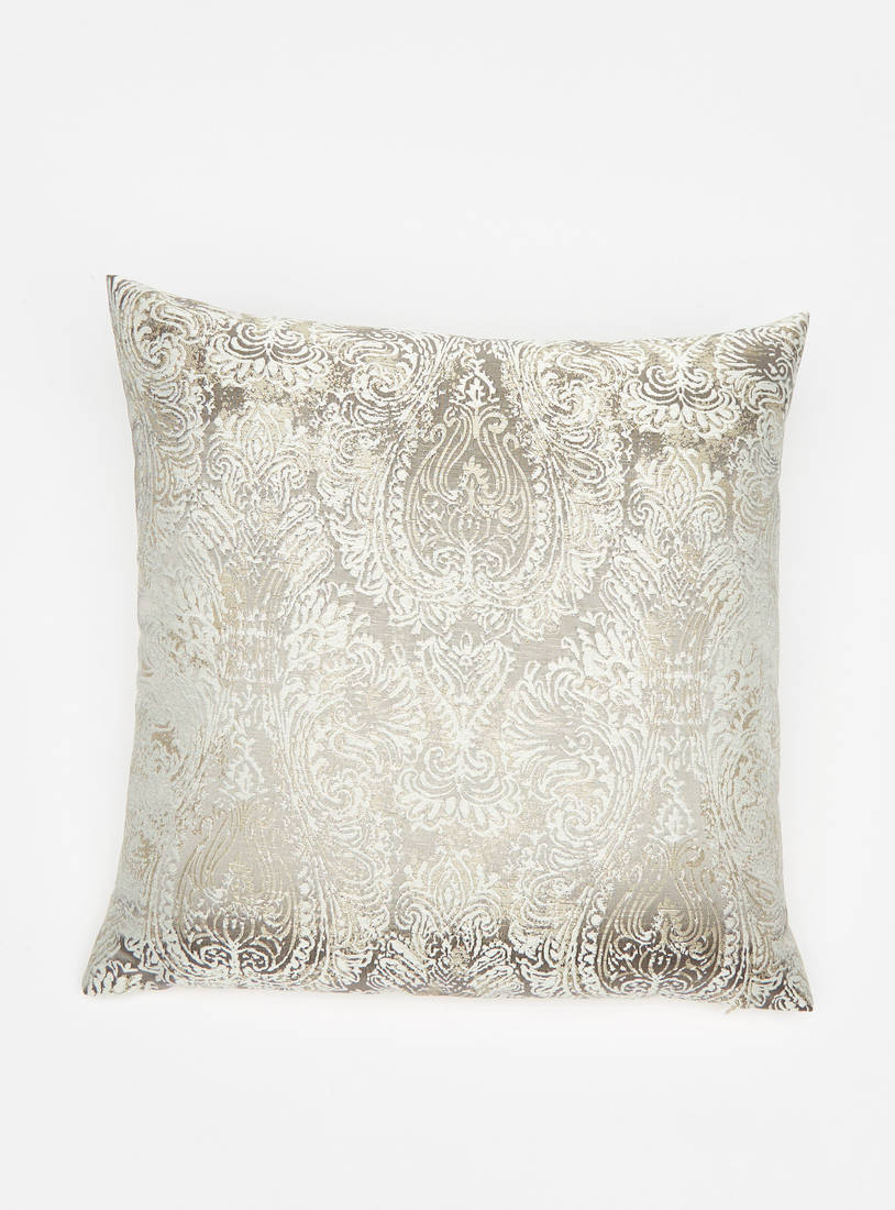 Jacquard Filled Cushion with Zip Closure - 45x45 cms-Cushions-image-1