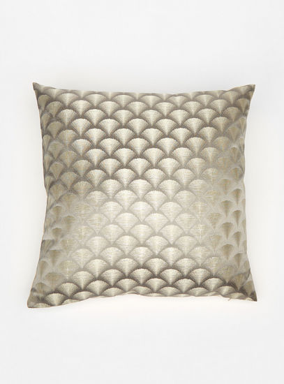 Jacquard Textured Filled Cushion with Zip Closure - 45x45 cms-Cushions-image-1