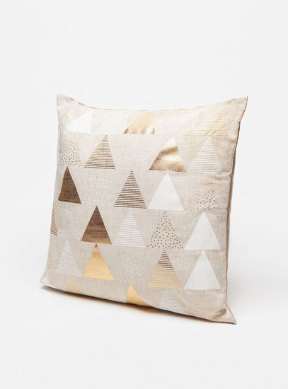 Geometric Print Filled Cushion - 45x45 cms-Cushions-image-0