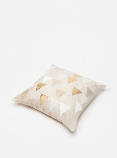 Geometric Print Filled Cushion - 45x45 cms-Cushions-image-1