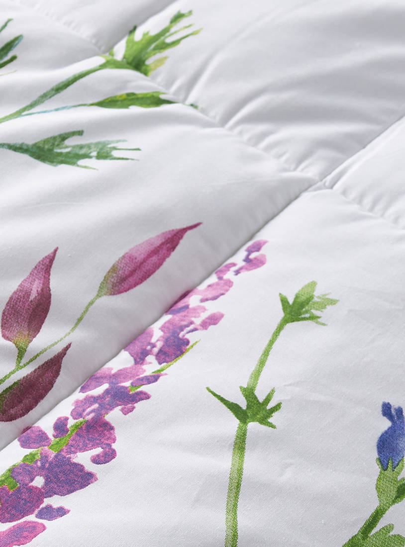 All-Over Floral Print 2-Piece Comforter Set - 220x160 cm-Comforters & Quilts-image-1