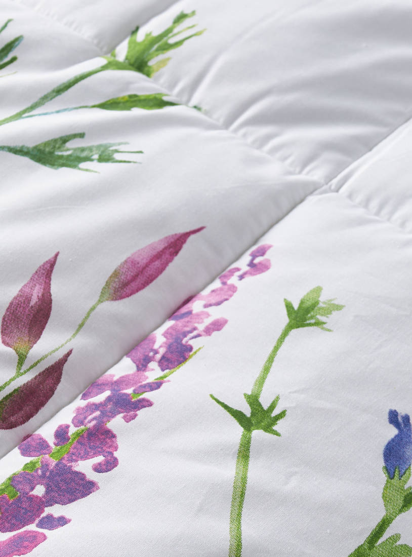 All-Over Floral Print 3-Piece King Comforter Set - 230x220 cm-Comforters & Quilts-image-1