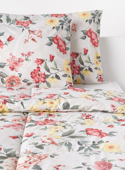Floral Print 3-Piece King Comforter Set - 230x220 cms-Comforters & Quilts-image-0