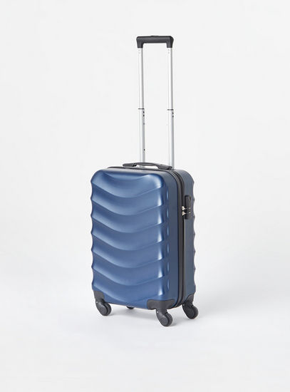 Textured Hardcase Trolley Bag with Retractable Handle