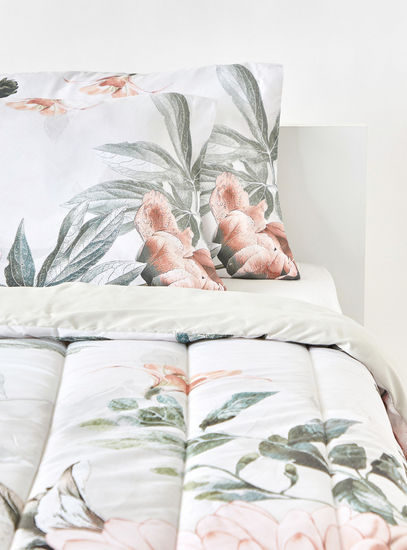 Floral Print 2-Piece Comforter Set - 230x220 cms-Comforters & Quilts-image-0