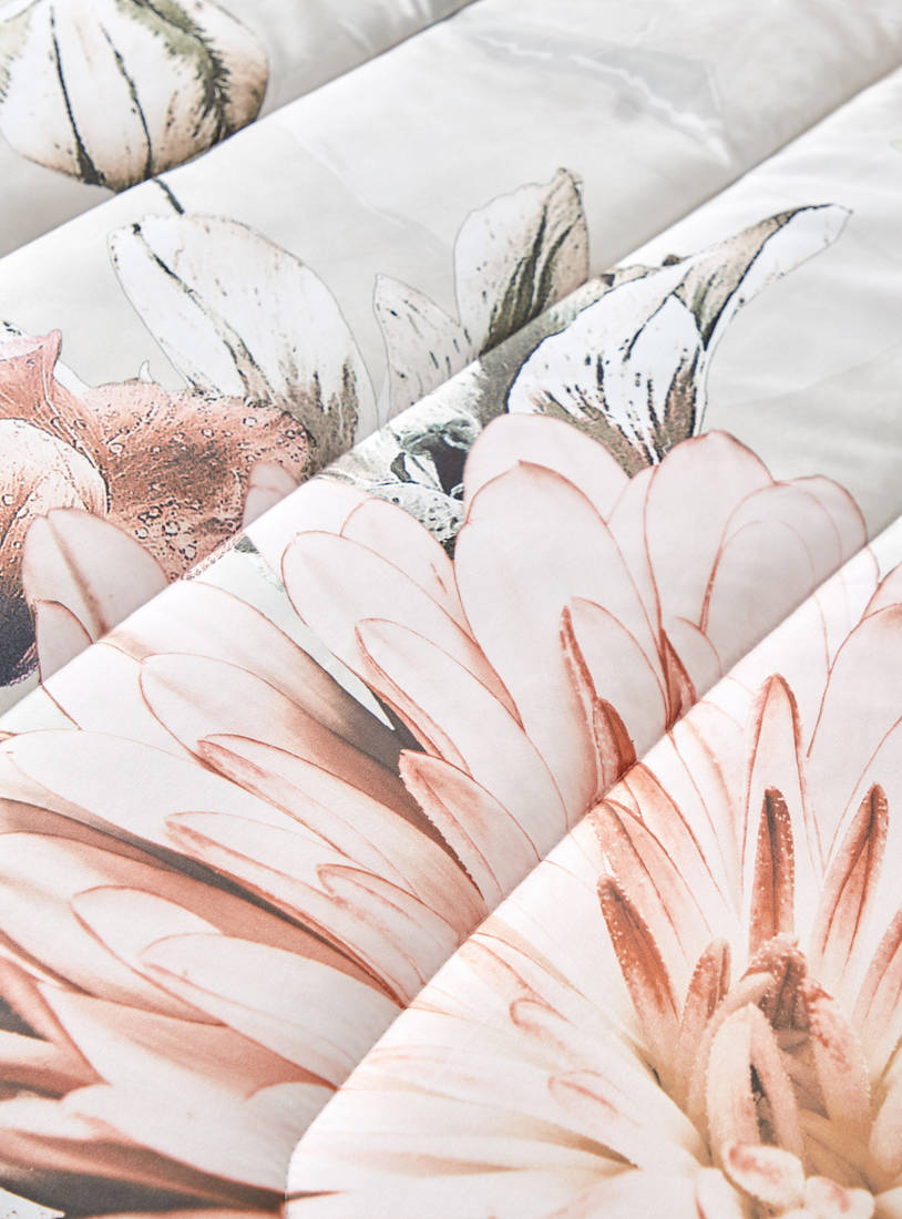 Floral Print 2-Piece Comforter Set - 230x220 cms-Comforters & Quilts-image-1