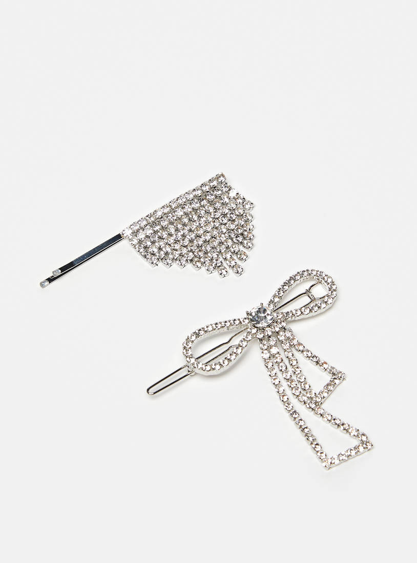 Pack of 2 - Stone Embellished Hairpin-Sets-image-0