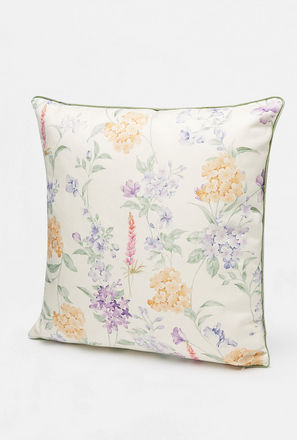 Floral Print Filled Cushion - 45x45 cm