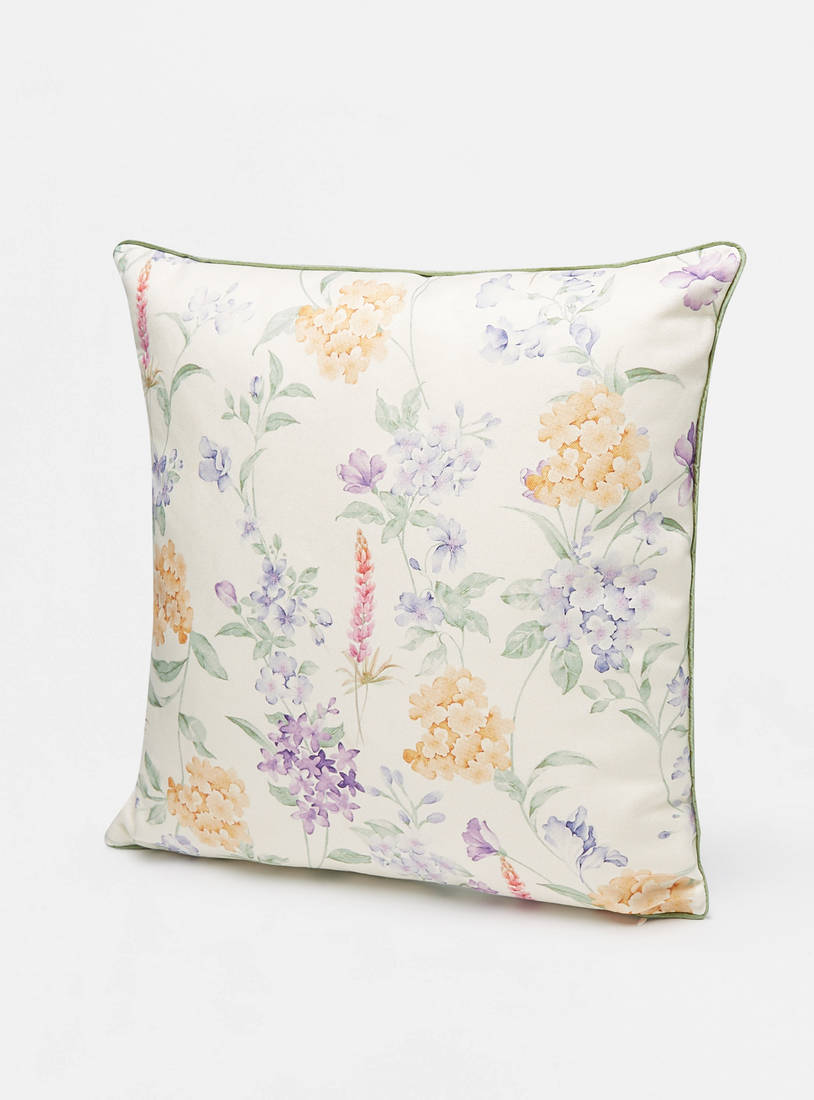 Floral Print Filled Cushion - 45x45 cm-Cushions-image-0