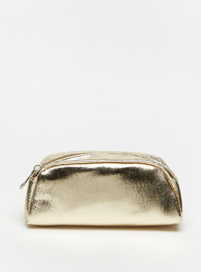 Textured Pouch with Zip Closure