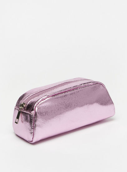 Textured Pouch with Zip Closure