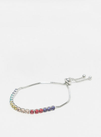 Studded Bracelet with Drawstring Clasp-Bangles & Bracelets-image-0