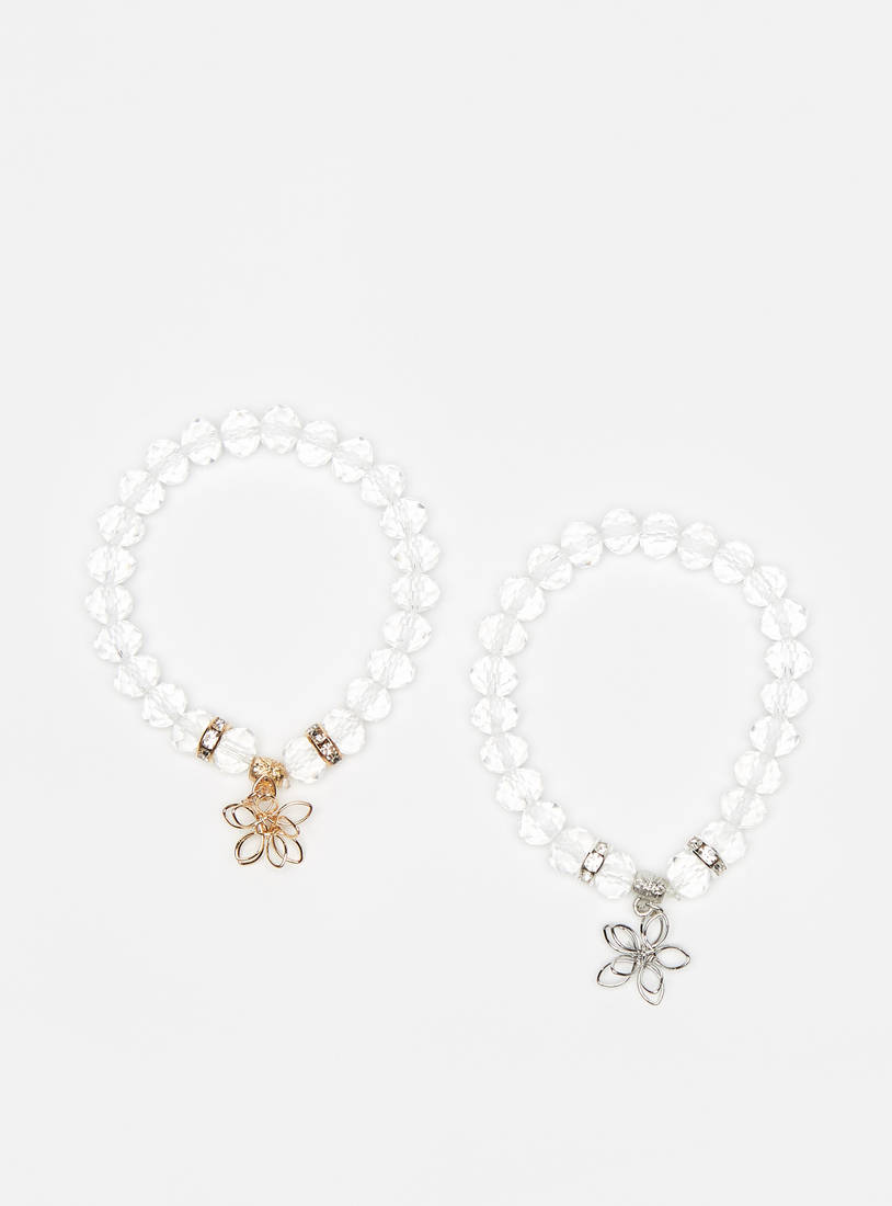Pack of 2 - Bead Embellished Bracelet-Bangles & Bracelets-image-0