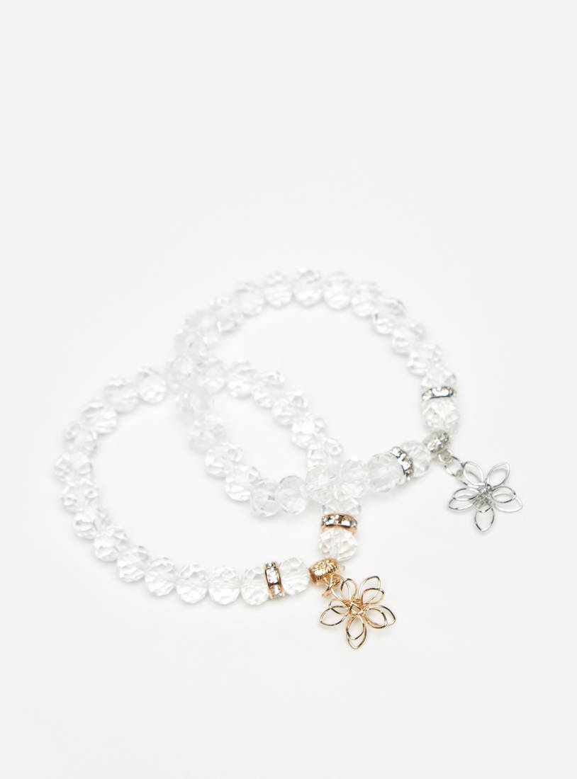 Pack of 2 - Bead Embellished Bracelet-Bangles & Bracelets-image-1